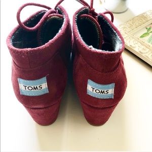 Toms Shoes - TOMS Suede Desert Wedge Ankle Boot Toms Shoes - TOMS Suede Desert Wedge Ankle Boot
